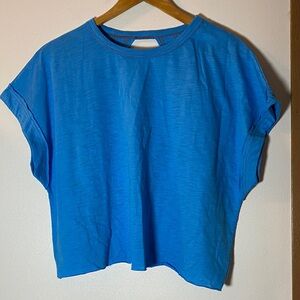 Classic Relaxed Crewneck Top - Blue